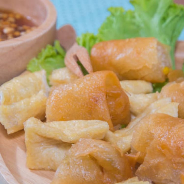 Egg Rolls (2) & Fried Tofu (3).