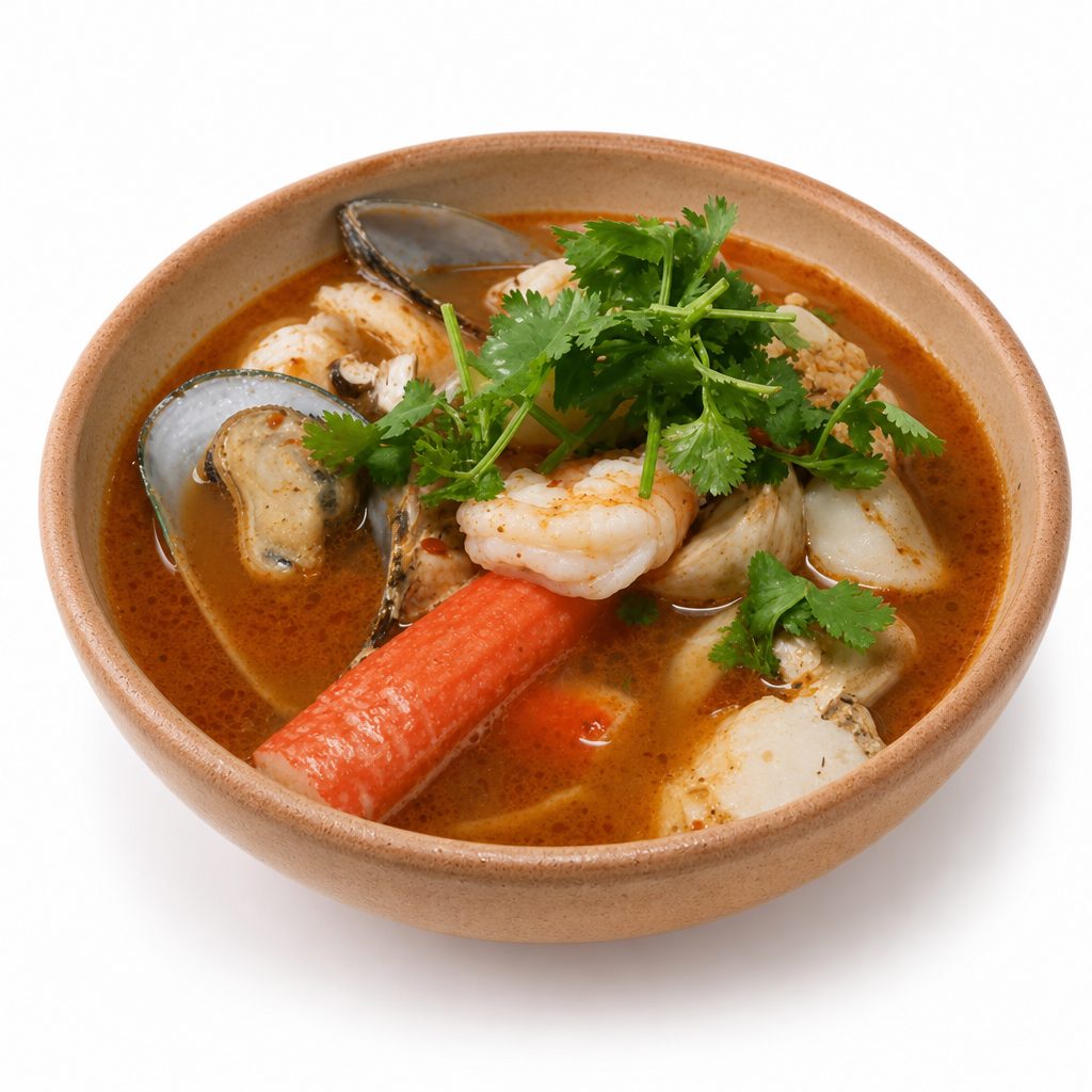 7. Spicy Seafood Noodle Soup.