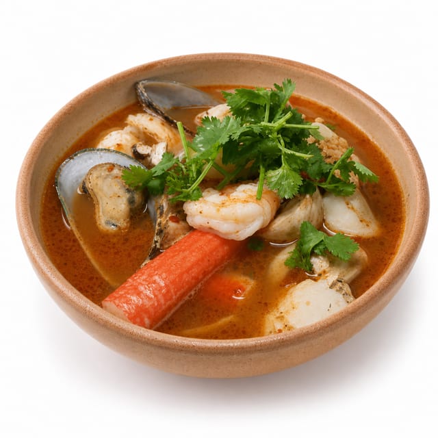 7. Spicy Seafood Noodle Soup.