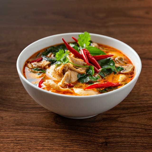 Tom Yum Chicken.