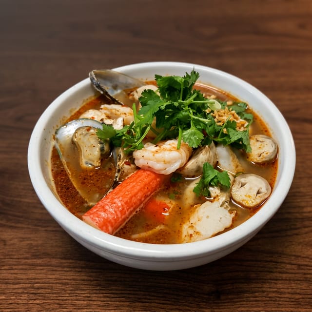 7. Spicy Seafood Noodle Soup.
